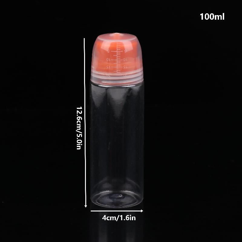 1 шт. Круглые и квадратные многоразовые пластиковые бутылки с дозатором с градуировкой – для салатной заправки, масел для барбекю и приправ