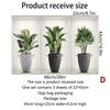 2022 New Creative Simulation Green Plant Potted 3D Wall Stickers Living Room Study Office Waterproof Decorative Stickers