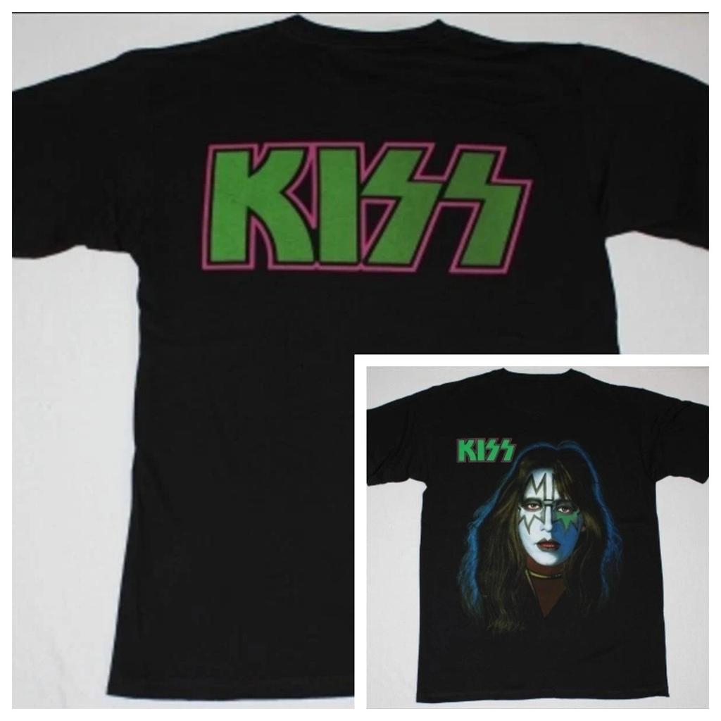 Новая черная футболка KISS ACE FREHLEY для мужчин и женщин в стиле ретро, размеры S-4XL. Роскошная футболка премиум-класса для мужчин и женщин. Топ Y2k.