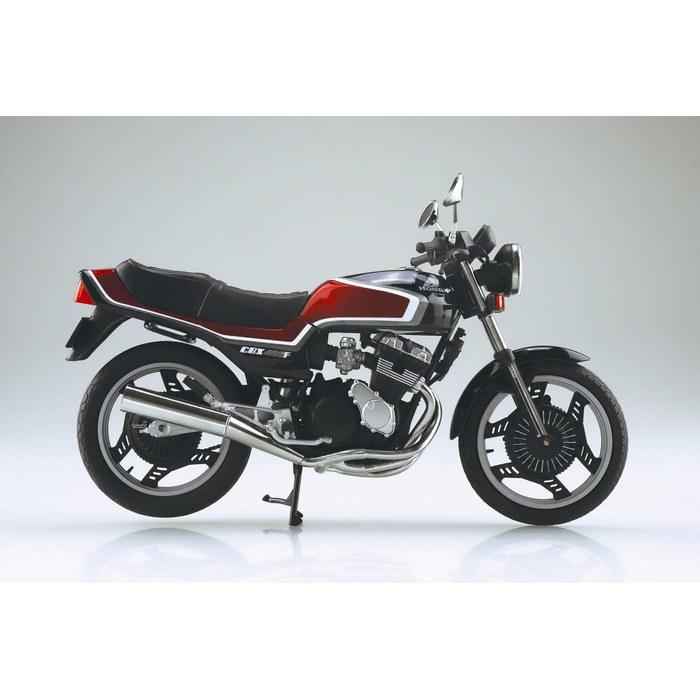 Aoshima 1/12 Honda CBX400F Bike Model (Black/Candy Alama Red)