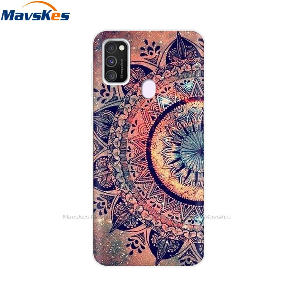 Чехол для Samsung Galaxy M21 Задняя крышка Мягкий силиконовый TPU Чехол для телефона Для Samsung Galaxy M20 M21 M30 M30s M31 Чехол Защитный бампер