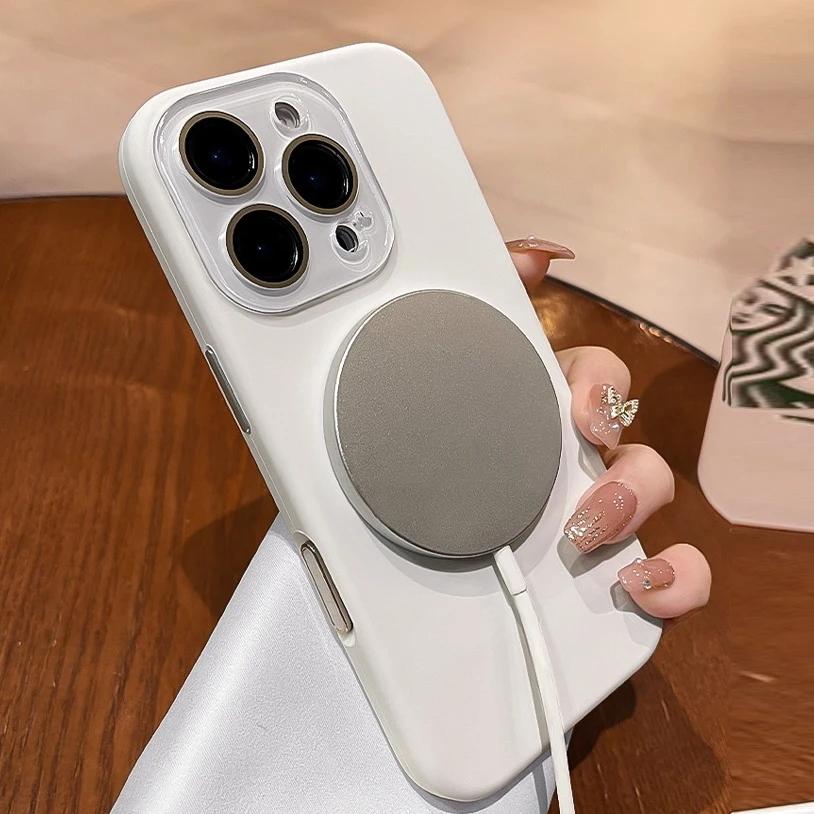 Liquid Silicone For Charge Magnetic Case For For Iphone 17 Pro Max 16 15 14 13 12 11 Crystal Camera Protection Soft Cover