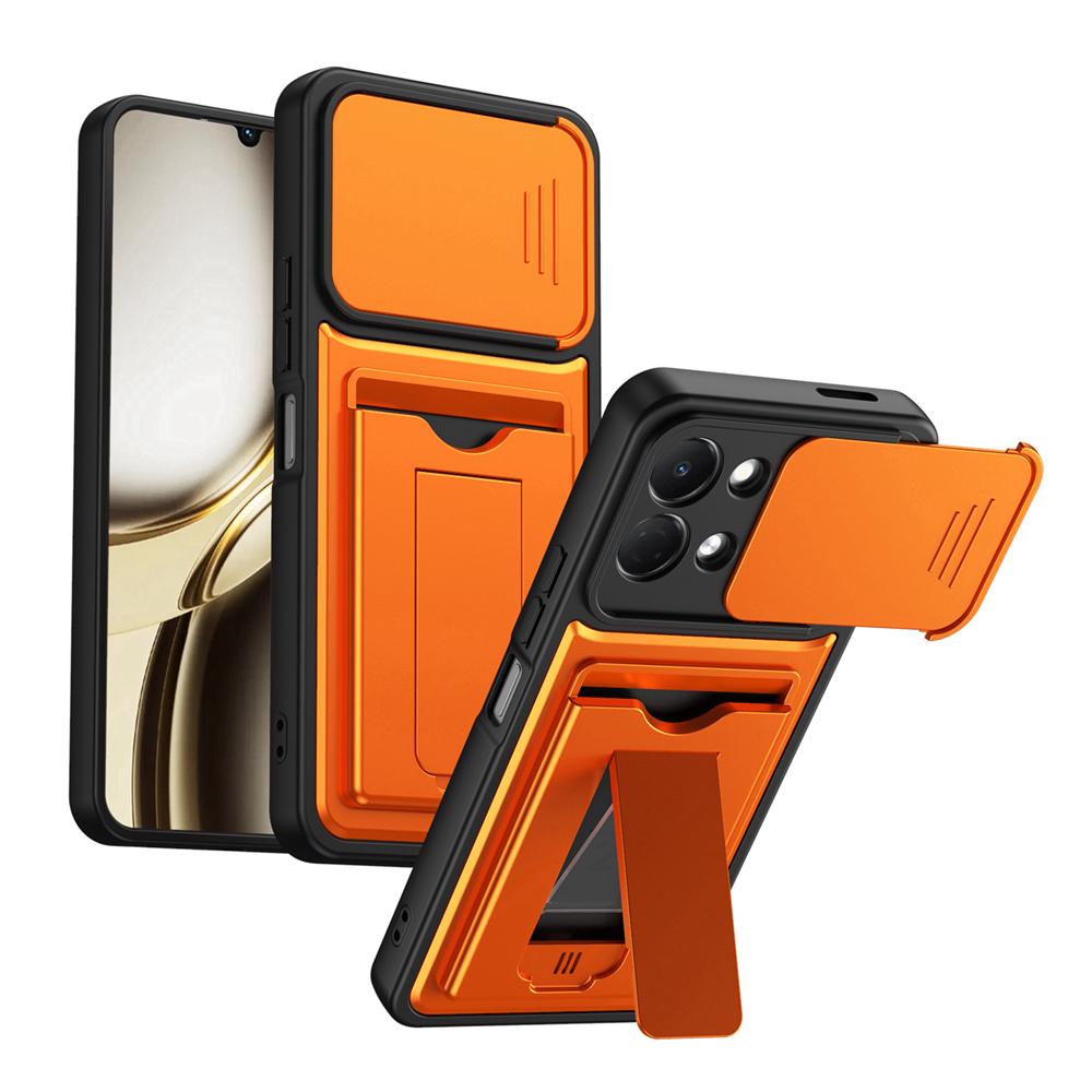 KEYSION Чехол-кошелек с держателем для карт для TECNO Spark Go 3, Защита сдвижной камеры, Подставка, Ударопрочная задняя крышка для Pop 20