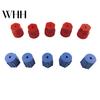 Car Air Conditioning Port Protectors 10Pcs/Set R134a Cap Set 16mm Red 13mm Blue Conditioner Dust Caps for AC Rubber Seal Covers System Charging 5 Sets