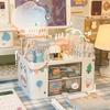 Desktop Pen Holder Cute Large Capacity Drawer Organizer Student Stationery Organizer Girl Office Organizer