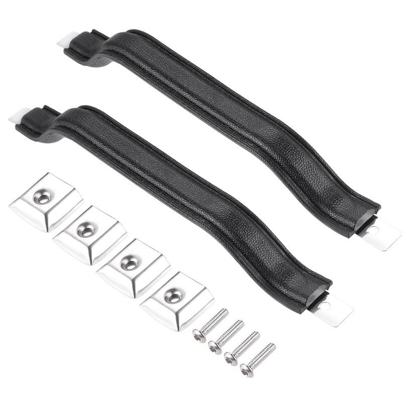 2Pcs 55009801K Car Interior Door Handle Pull Strap Kit Front Left Driver and Right Passenger Side for Jeep Wrangler YJ 1987-1995