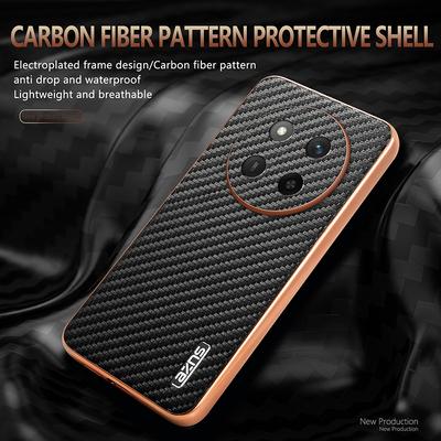 Для Xiaomi POCO X7 чехол Роскошный PU покрытие углеродного волокна защитный чехол для Xiaomi POCO X7 5G полное покрытие телефона чехол