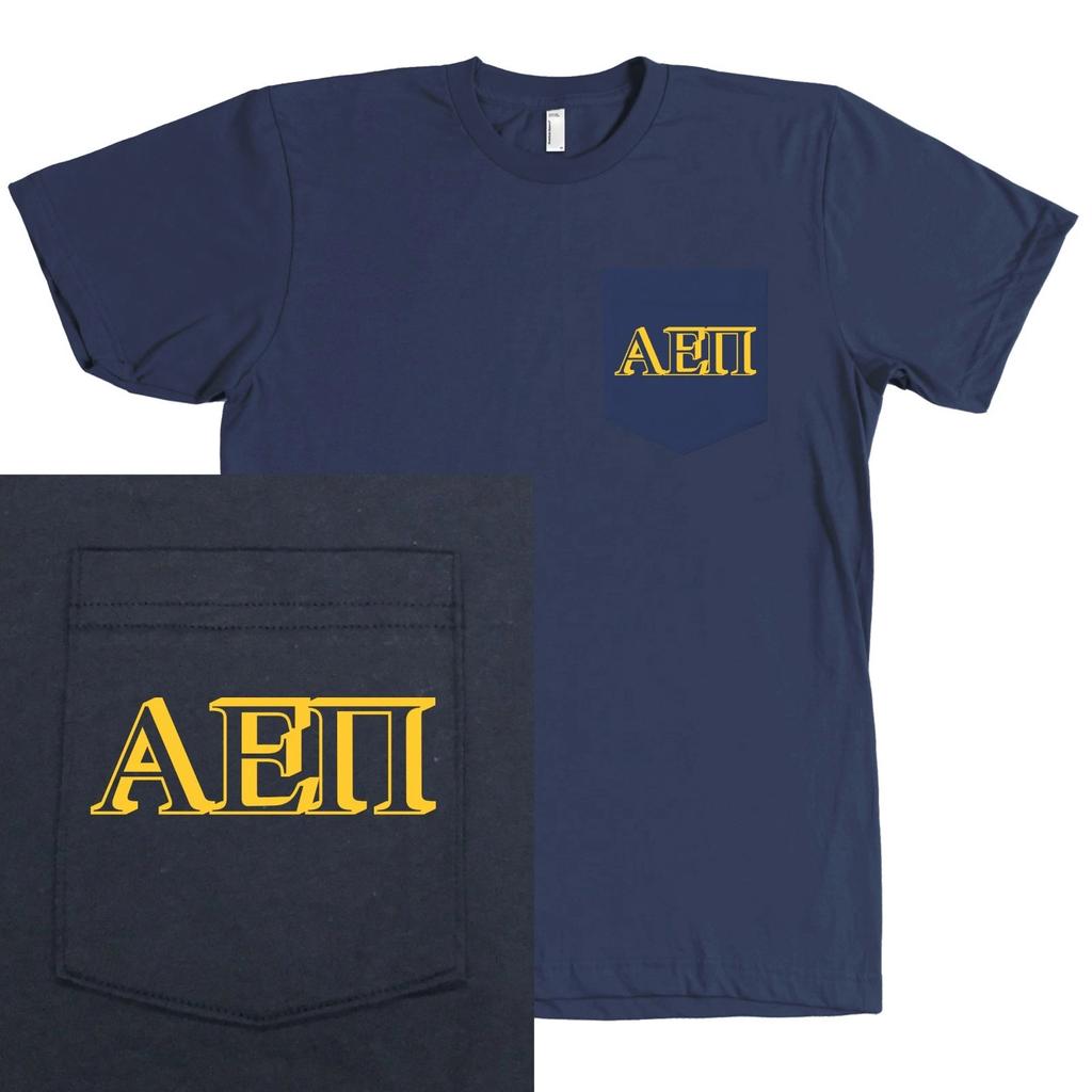 Alpha Epsilon Pi Fraternity Bella + Canvas POCKET Shirt AEPI - MORE COLORS