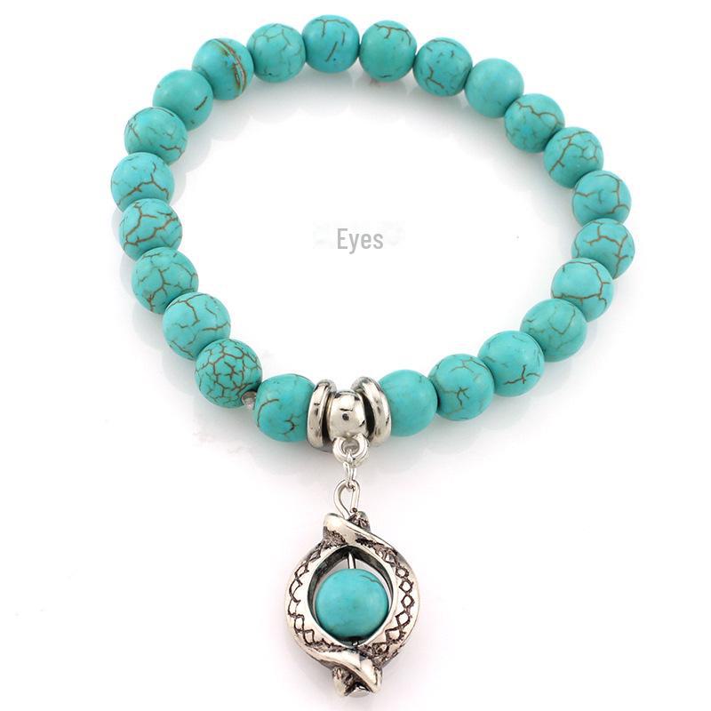 Turquoise Beaded Bohemian Bracelets: European & American Fashion