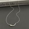 Ожерелье Banyan Tree S925 Silver Smile: Простая изогнутая цепочка на ключицу в корейском стиле, новая мода