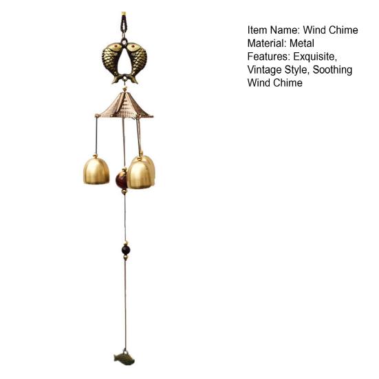 Vintage Wind Chime Outside Metal Wind Chime Window Hanging Wind Chime for Patio Garden Balcony Decor