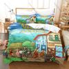 Stardew Valley 3PCS Bedding Set, Duvet Cover + 2 Pillowcases, Farm Game Print Soft Microfiber for Gaming Fans