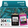 Cartouches D'encre - ZIPRINT - 304 XL - Noir Et Couleur - Compatible HP Envy Et DeskJet - Pack De 2