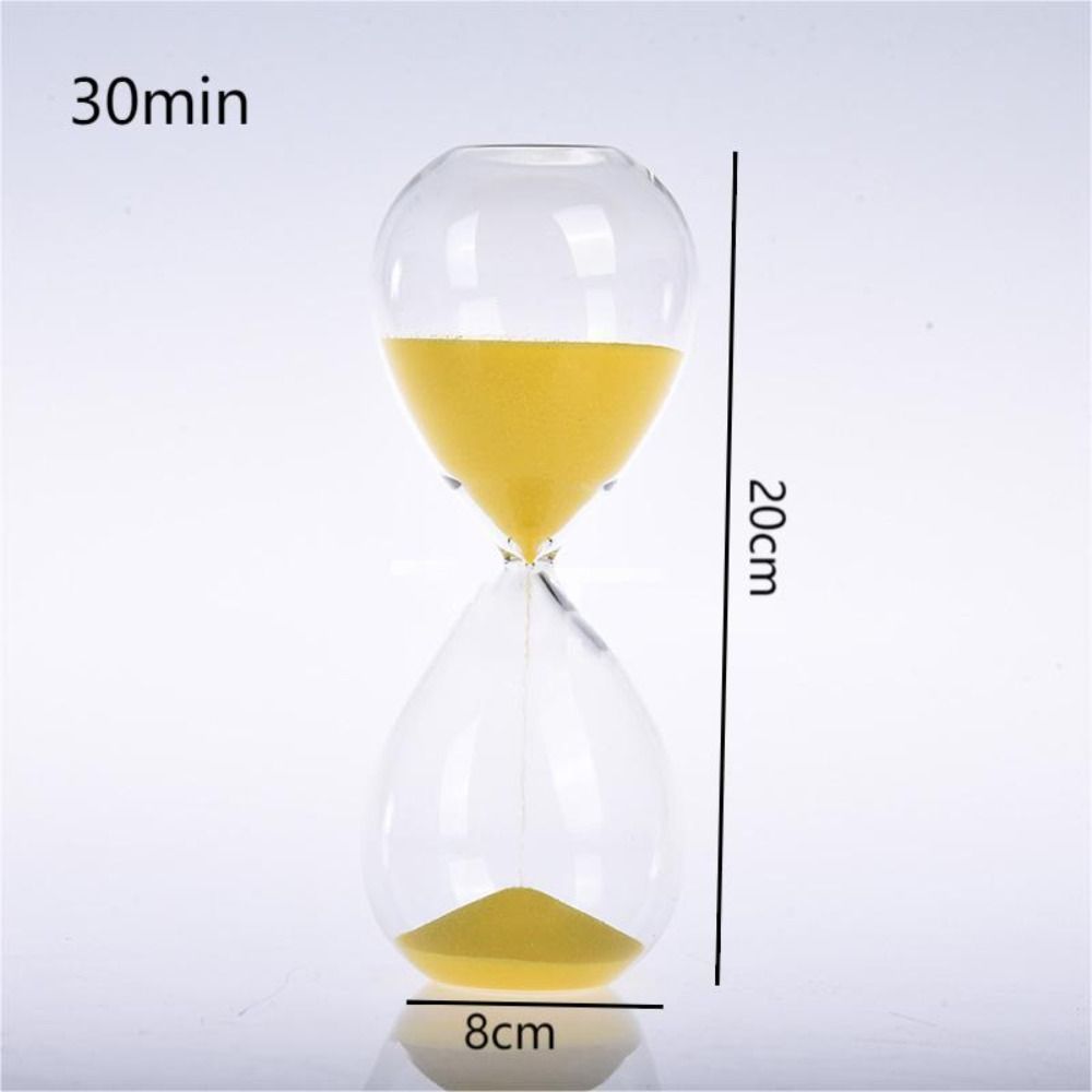 15/30 Minutes Glass Time Hourglass Timer Transparent Crafts Decoration Nordic Glass Droplet Gift