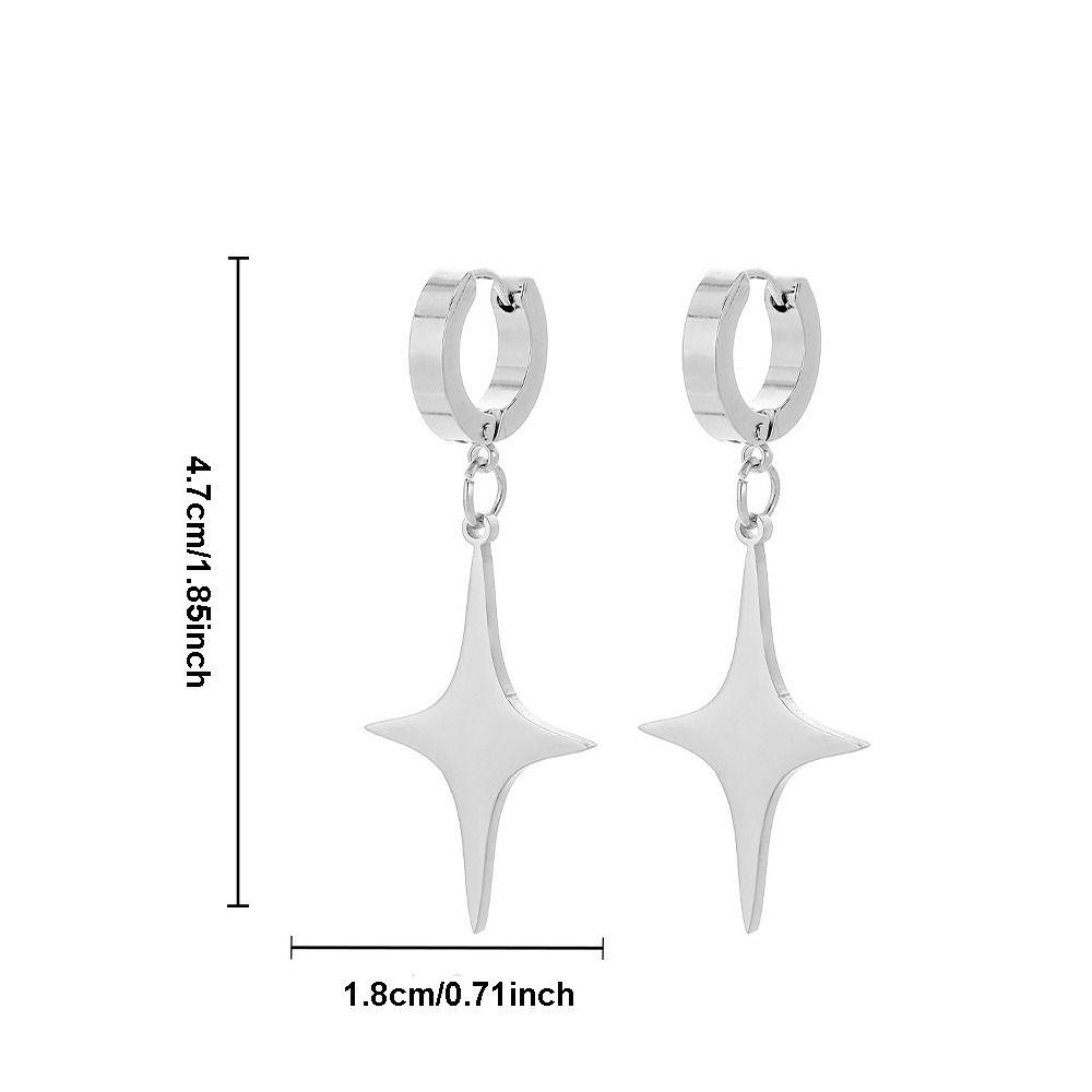 Street Wear Women Party Men Hoop Earrings Men Accessories Stars Cross Earrings Korean Earrings