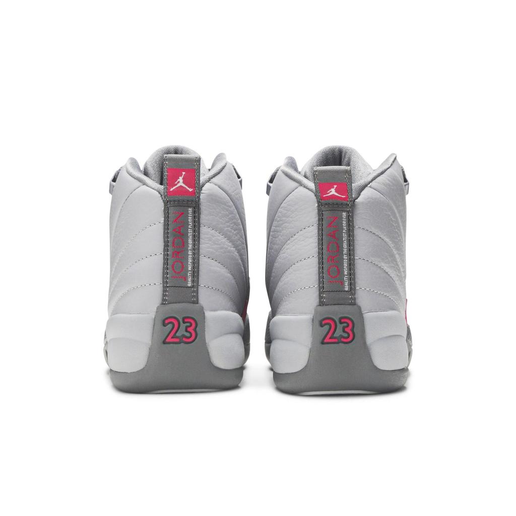 Air Jordan 12 Retro GG 'Vivid Pink' (Unisex) Wolf Grey / Vivid Pink-Cool Grey Kids' Basketball Shoes 510815 029