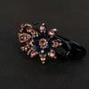Заколка для волос в стиле ретро с цветком и кристаллами и стразами, женская заколка для волос, зажимы в виде утконоса, заколка для волос в корейском стиле