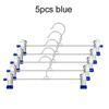 5/10pcs Metal Pants Racks Black/Blue Wind Proof Clothes Drying Trousers Wardrobe Clip Anti-slip Multi-purpose Skirt Racks TMZ