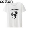 Abarth scorpion T shirt Cotton Tops Tees T-shirt Italy Fashion Casual classic clothes short Tees