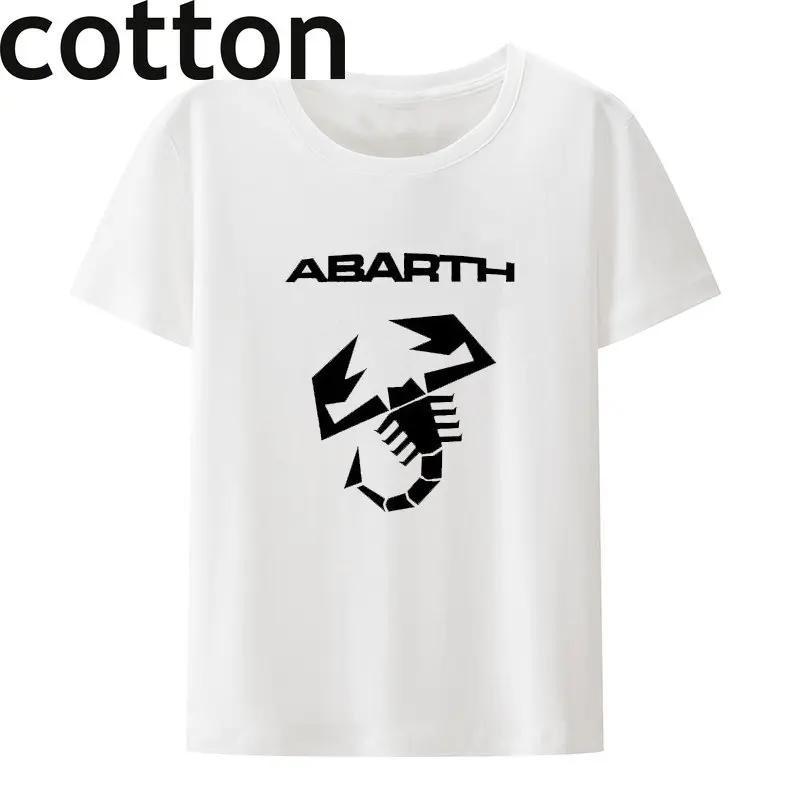 Abarth scorpion T shirt Cotton Tops Tees T-shirt Italy Fashion Casual classic clothes short Tees
