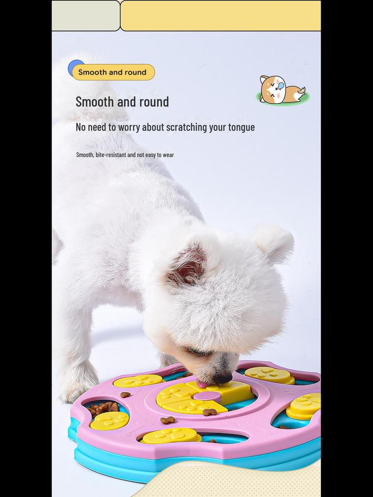 Миска и игрушка для медленного кормления домашних животных: Образовательный поднос для корма, протекающий для собак и кошек