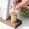 Vertical Napkin Holder with Heavy Duty Wooden Base Tissue Stand Home Restaurant Kitchen Dining Table Paper Towel Organizer Dispenser