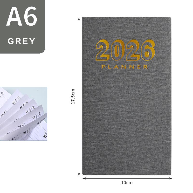 2026 Зарубежный английский ежедневник: 365-дневный карманный блокнот и справочник по тайм-менеджменту