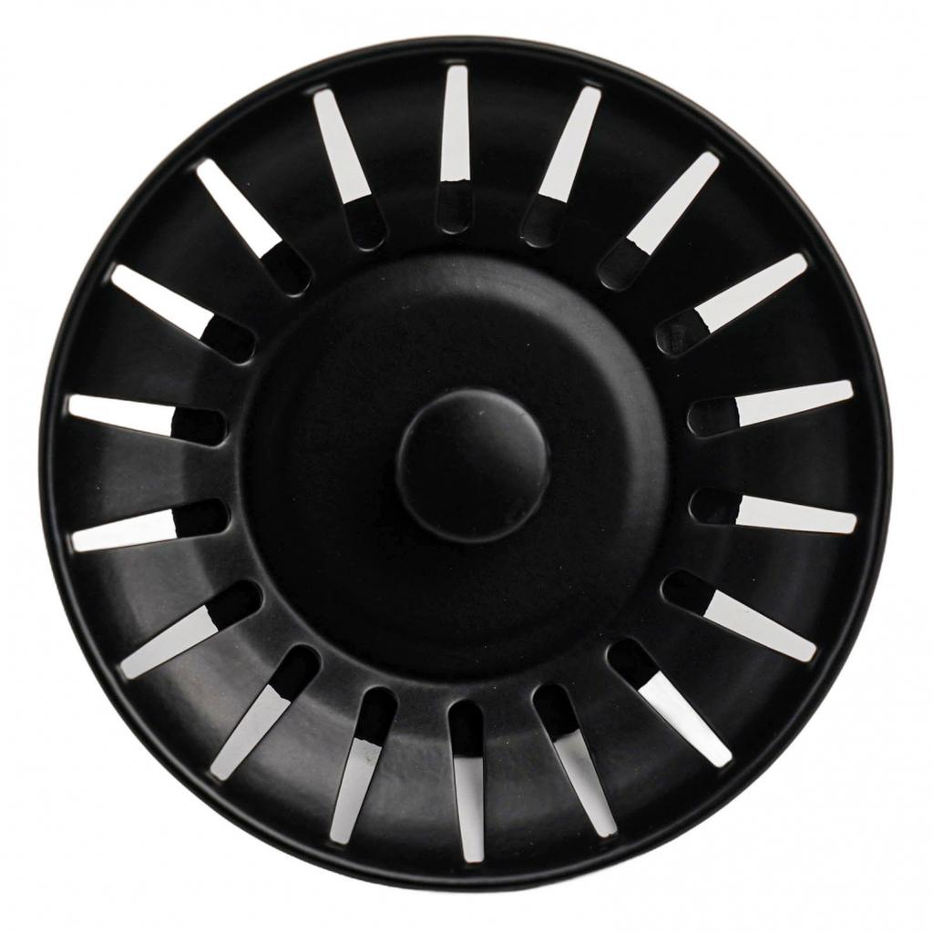 Умело изготовленный черный сливной фильтр для раковины, совместимый с большинством раковин