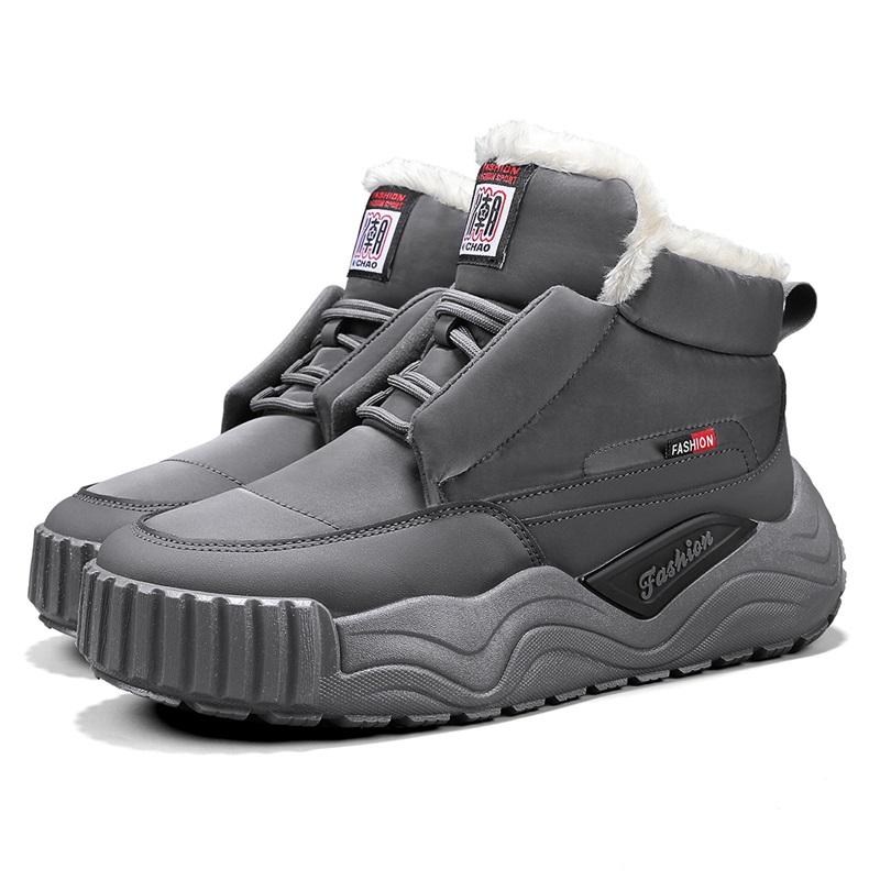 Classic Men's Boots Punk Snow Sneakers Men Fashion Casual Outdoor Hiking Snow Boots Warm High Top Shoes Male