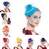 Headdress Retro Hairclip Hairpin Pillbox Hat Womens Vintage Hat Bowknot Veil Hair Fascinator Hat
