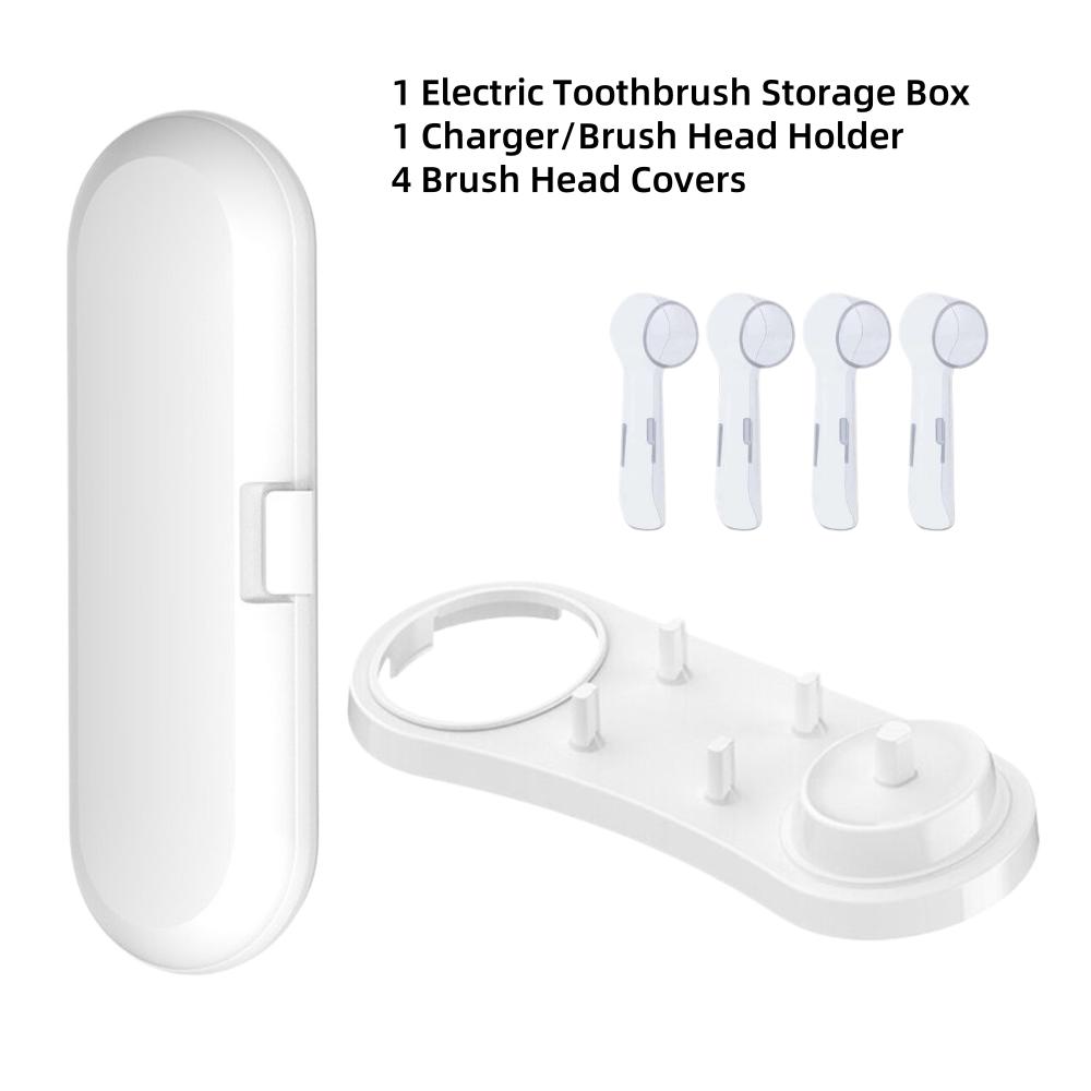 Дорожный футляр для электрической зубной щетки Oral B, переносной контейнер для хранения, держатель зубной щетки и подставка для головки щетки