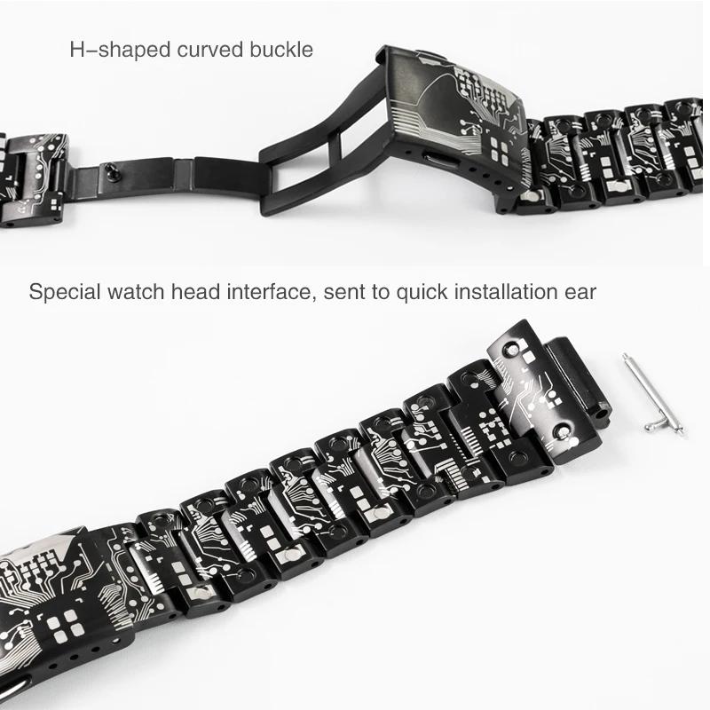 Модификационный комплект из титана и нержавеющей стали для часов Casio G-SHOCK DW5600 GW-M5610 GWB5600 GMW-B5000 Металлический корпус Ремешок Замена ремешка