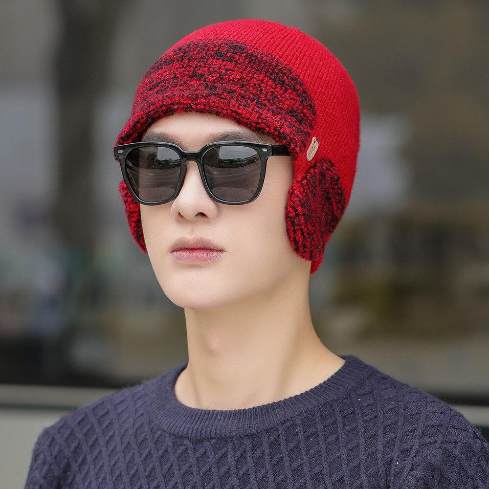 Новая зимняя вязаная шапка унисекс с защитой ушей, модная мягкая шапка-бини для мужчин и женщин, спортивная шапка-ушанка для спорта на открытом воздухе, классическая согревающая шапка