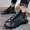 Обувь большого размера обувь с острым носком мужская обувь на четыре сезона амортизирующие спортивные кроссовки повседневные беговые кроссовки летающая тканая обувь мужчина