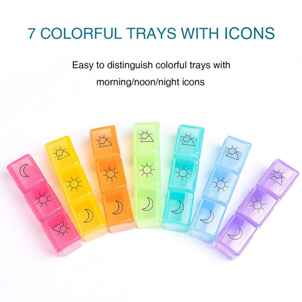 Medicine Case Medicine Box Pill Organizer Pill Box Moisture-Proof Pill Case Medication Reminder