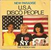 7-дюймовая пластинка NEW PARADISE  США. Disco People 11436 Atlantic 1979 Франция SoulFunk Б/у