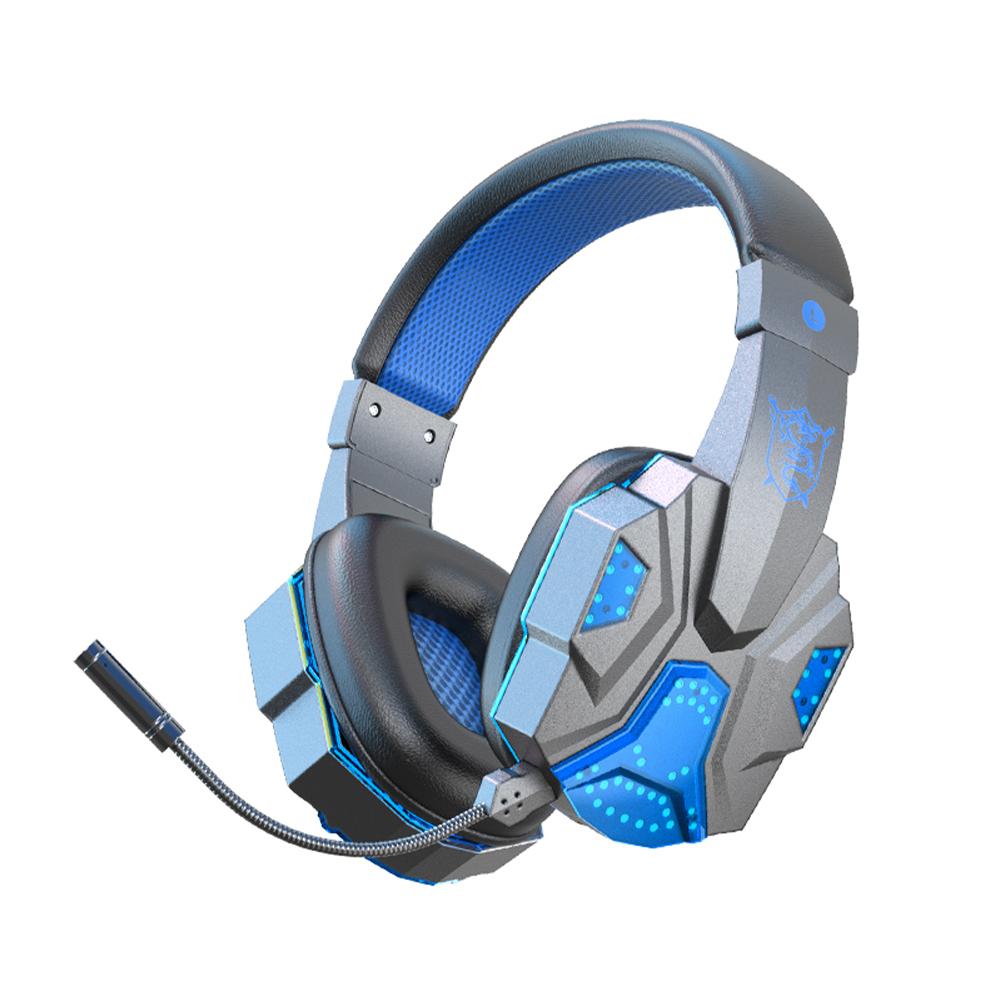 SY-T830 беспроводные игровые наушники Bluetooth 5.1 с мощными басами, стереонаушники с шумоподавлением, шлем с микрофоном, игровая гарнитура с низкой задержкой