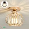 Led Ceiling Lights Crystal Lampshade E26 E27 Balck Gold Plafonnier Living Room Bedroom Modern Round Square Decorative Ceiling