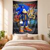 Sonic Tapestry highquality for decorating living room bedroom dorm walls ideal as bedroom wallart orholiday gift
