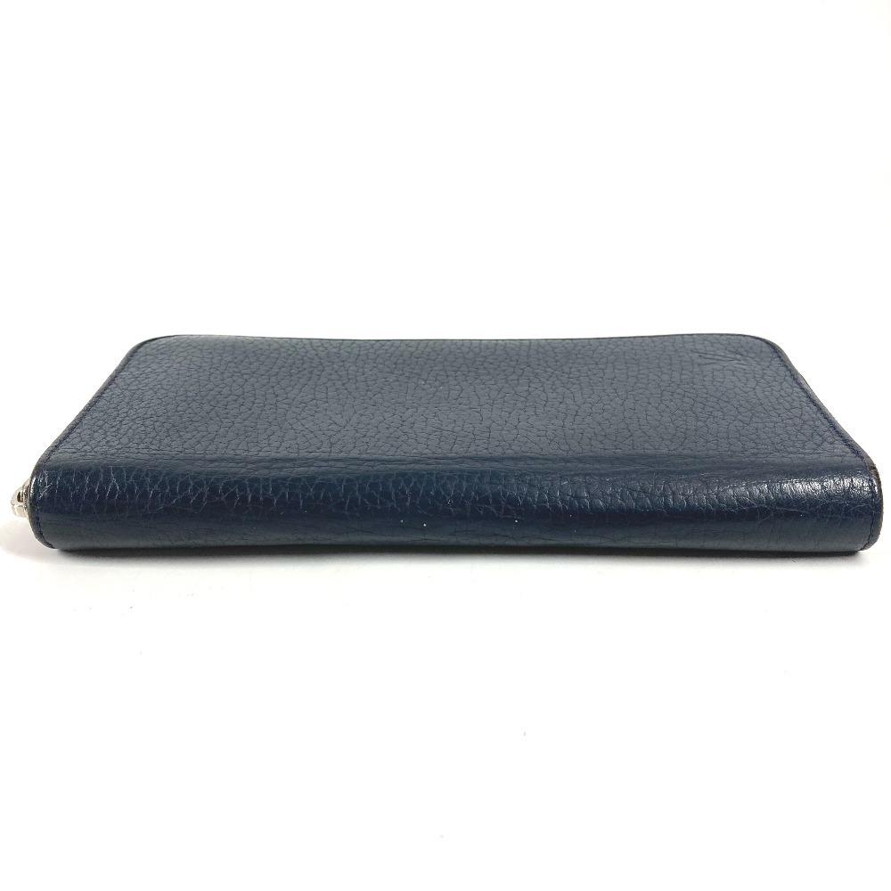 Louis Vuitton  M58823 Zippy Wallet Vertical Zip Around Long Wallet Leather Navy