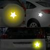 Pack of 6 Reflective Star Stickers for Vehicle Exterior Decoration Enhancing Nighttime Safety Offering High Visibility