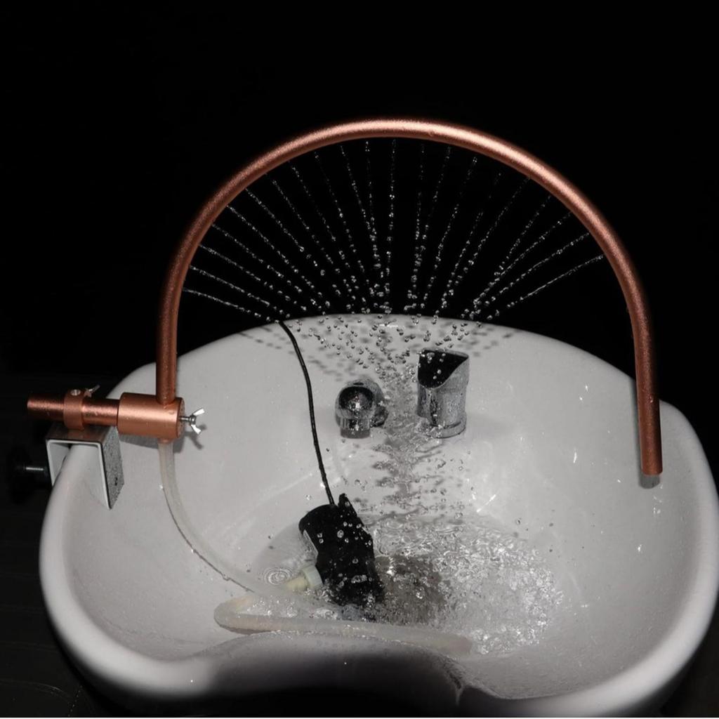 Salon Water Circulation Rack Head Shower Kits Shampoo Bowl Bed Parts for