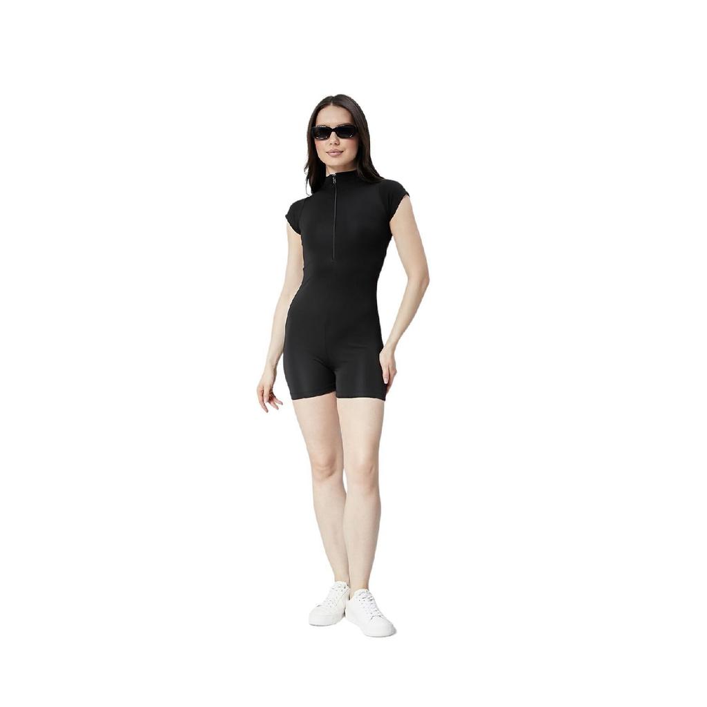 Women's Sea, Pool Front Zipper Detailed Sports Jumpsuit Swimsuit