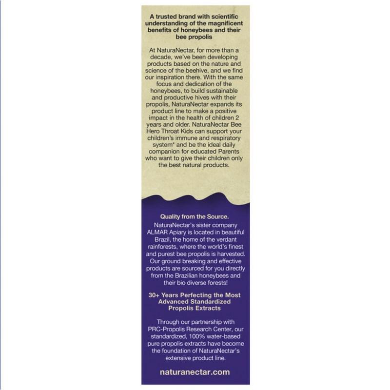 Натуральный нектар Будь героем для горла Детский натуральный прополисный спрей Ягодный взрыв, 30 мл, 1 шт.