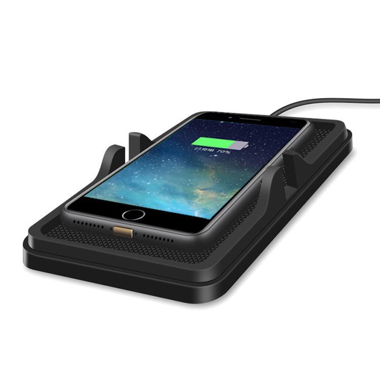 C6 Wireless Charging Anti-Slip Phone Holder for Apple, Samsung, Huawei, Xiaomi - QI Compatible.