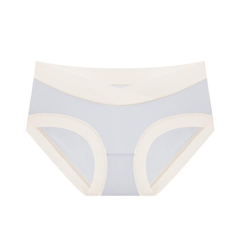 Женские трусы из ледяного шелка и хлопка с низкой талией, бесшовное нижнее белье для беременных большого размера