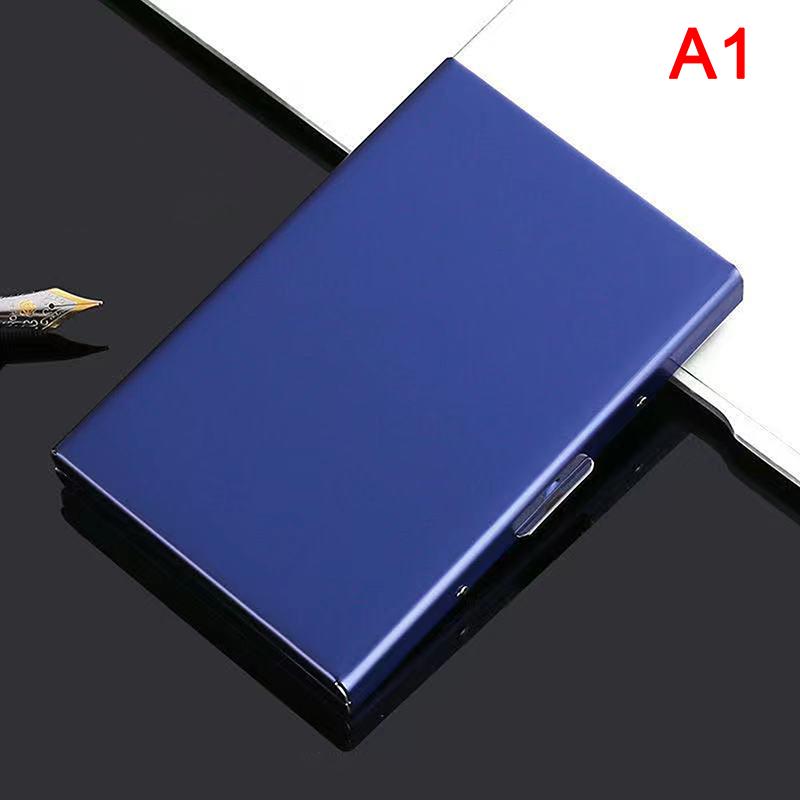 Алюминиевый антимагнитный держатель для карт Женский Мужской Металлический Кожаный Кредитный