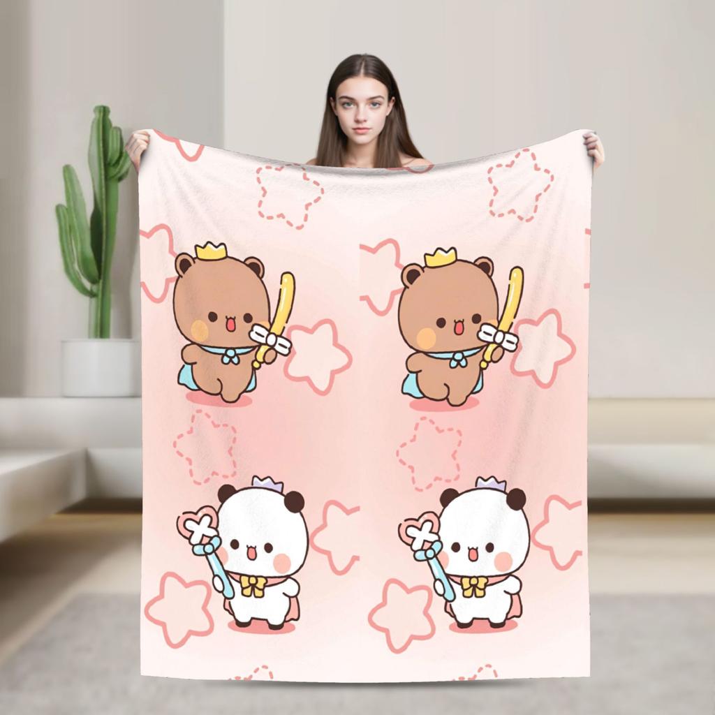 Bubu Dudu Blankets Super Soft Graphic Plush Throw Blanket For Kids Adult Home Decor Flannel Bedspread Bed Cover