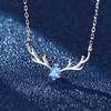 Korean Style Women's Antler Necklace - Simple Mori Clavicle Chain Christmas Gift
