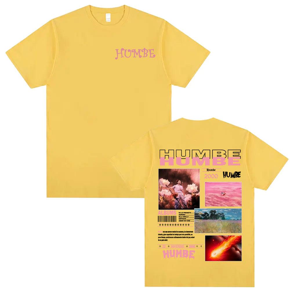 Singer Humbe Esencia Tour 2025 Graphic Tshirts Unisexs Women Harajuku Trending Vintage Tshirt Casual Cotton Short Sleeve T Shirt